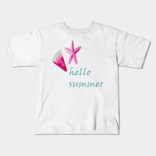 Hello Summer, Summer Shirt, womens and mens Summer Shirts, Hello Summer Shirt, Kids T-Shirt